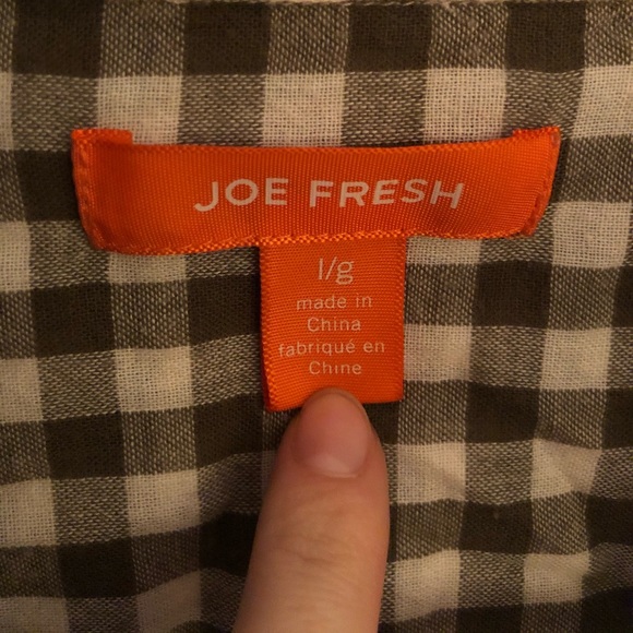 Button Down Flannel with Cinched Waist - Picture 3 of 3